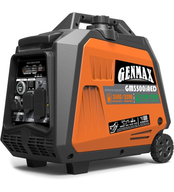 GENMAX GM3500iAED 30 Amp 3200W/3500W Remote Start Dual Fuel Inverter Generator with CO Detect