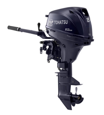 2019 Tohatsu 15 HP MFS15EL Outboard Motor 20" Shaft Length