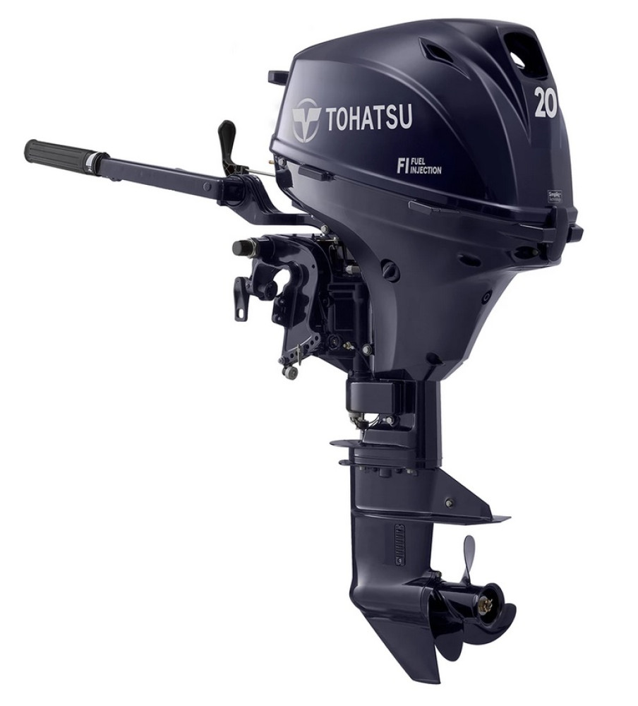 2020 Tohatsu 20 HP MFS20ES Outboard Motor 15" Shaft Length