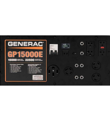 Generac GP15000E 992cc 15,000-Watt 120/240-Volt Electric Start Portable Generator - 5734